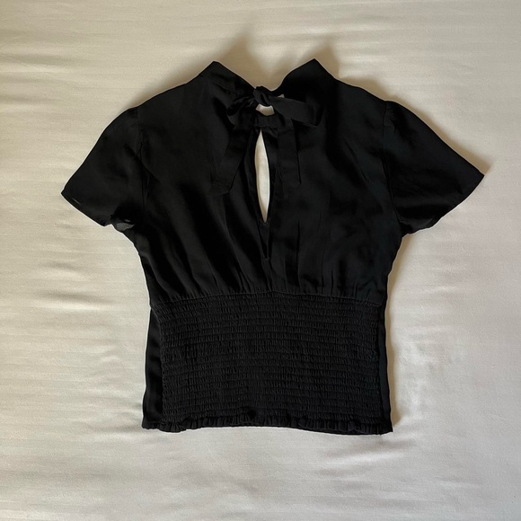 Abercrombie & fitch black formal top with open back - Picture 2 of 6